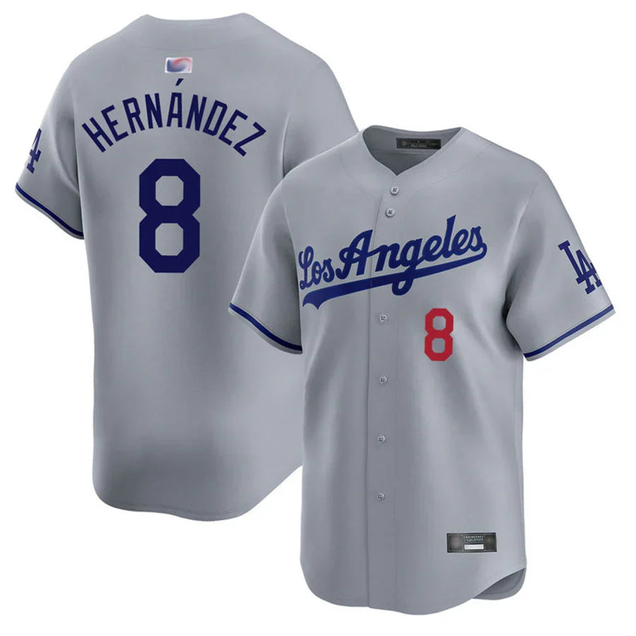 Enrique Hernandez Los Angeles Dodgers Road Jersey - Grey