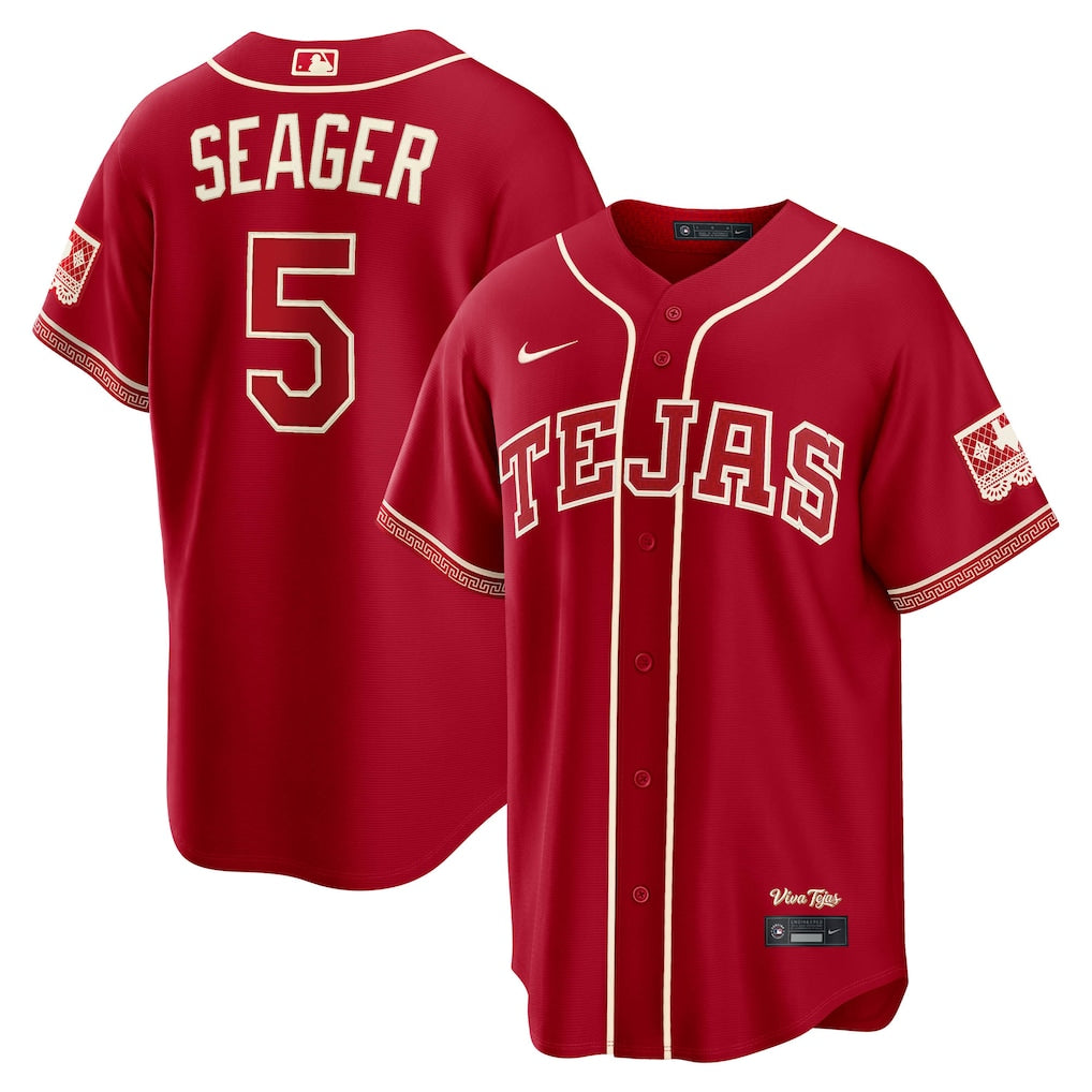 Corey Seager Texas Rangers 2026 City Connect Stadium Jersey - Red